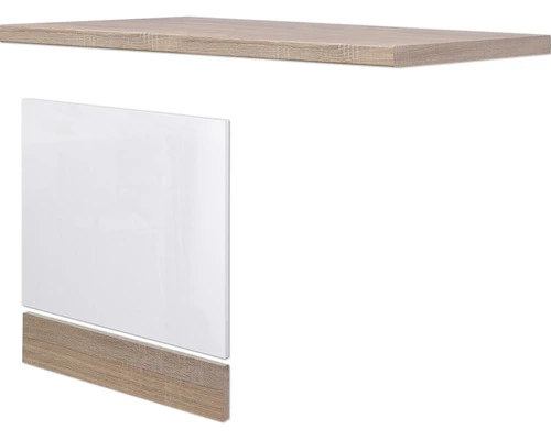 Flex-Well FLEX WELL Vaatwasserpaneel Inclusief Plint En Werkblad Valero Wit 110x60x86 Cm