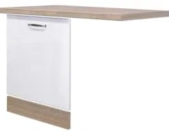 Flex-Well FLEX WELL Vaatwasserpaneel Inclusief Plint En Werkblad Valero Wit 110x60x86 Cm