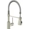 AVITAL Keukenkraan Solona Met Top Mount® Montage En Flexibele Uitloop Nikkel Mat