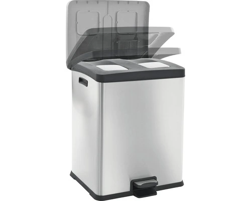 EKO Pedaalemmer Rejoice Recycling Mat RVS 2x30 L - Afbeelding 2