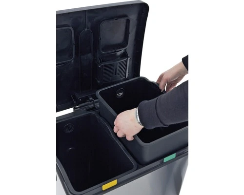 EKO Pedaalemmer Rejoice Recycling Mat RVS 2x30 L - Afbeelding 4