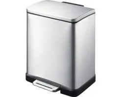 EKO Pedaalemmer E-Cube Mat RVS 12 L