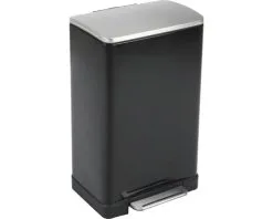 EKO Pedaalemmer E-Cube Zwart 40 L