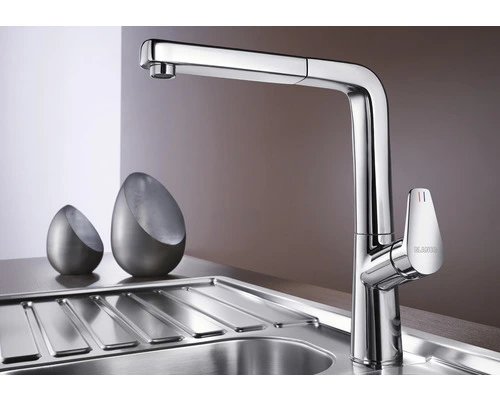 BLANCO Keukenkraan Met Uittrekbare Handdouche Avona-S Chroom - Afbeelding 3