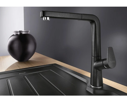 BLANCO Keukenkraan Met Uittrekbare Handdouche Avona-S Antraciet - Afbeelding 2