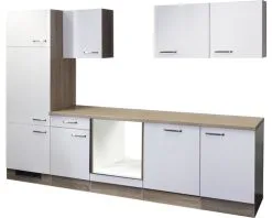 FLEX WELL Keukenblok Zonder Apparatuur Valero Wit 280 Cm