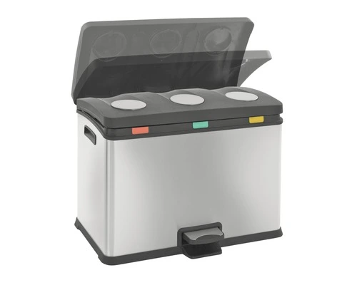 EKO Pedaalemmer Rejoice Recycling Mat RVS 3x12 L - Afbeelding 2