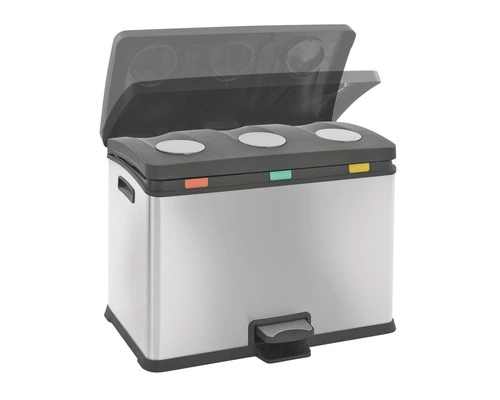 EKO Pedaalemmer Rejoice Recycling Mat RVS 3x12 L - Afbeelding 6