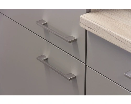 Flex-Well FLEX WELL Minikeuken Met Apparatuur Riva Kwartsiet Cubaniet En San Remo Eiken Licht Mat 190x60 Cm - Afbeelding 6