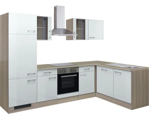 Flex-Well FLEX WELL Hoekkeuken Met Apparatuur Abaco Parelmoer Glanzend 280x170 Cm - Afbeelding 9