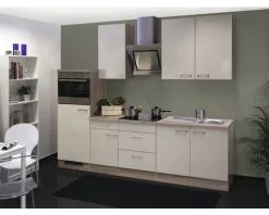 Flex-Well FLEX WELL Keukenblok Met Apparatuur Nepal Kashmir Glanzend 270x60 Cm