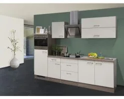 Flex-Well FLEX WELL Keukenblok Met Apparatuur Eico Magnoliawit Mat 270x60 Cm