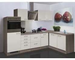 Flex-Well FLEX WELL Hoekkeuken Met Apparatuur Eico Magnoliawit Mat 280x170 Cm