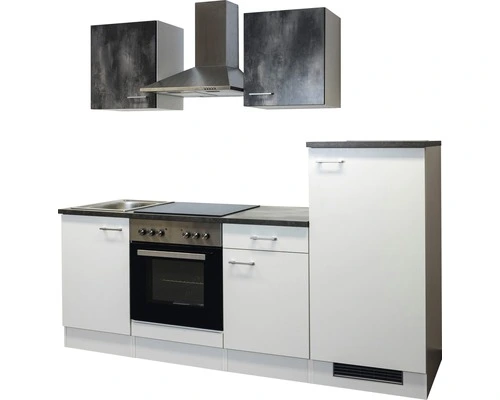 Flex-Well FLEX WELL Keukenblok Met Apparatuur Lucca Wit Mat 220x60 Cm - Afbeelding 7