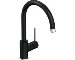 AVITAL Keukenkraan Samina Mat Zwart/chroom