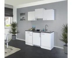 Flex-Well FLEX WELL Minikeuken Met Apparatuur Lucca Wit Mat 150,5x60 Cm