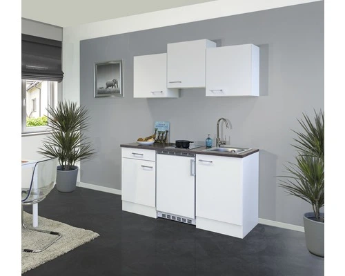 Flex-Well FLEX WELL Minikeuken Met Apparatuur Lucca Wit Mat 150,5x60 Cm