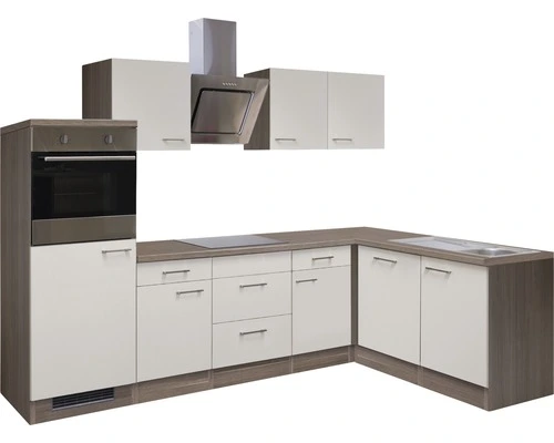 Flex-Well FLEX WELL Hoekkeuken Met Apparatuur Eico Magnoliawit Mat 280x170 Cm - Afbeelding 9