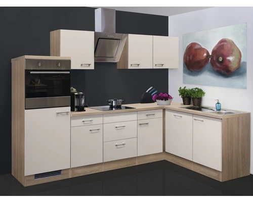 Flex-Well FLEX WELL Hoekkeuken Met Apparatuur Nepal Kashmir Glanzend 280x170 Cm