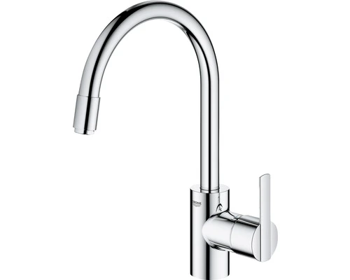 GROHE QUICKFIX GROHE Keukenkraan Feel Met Uittrekbare Handdouche 32671002 Chroom - Afbeelding 3