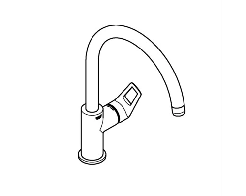 GROHE QUICKFIX GROHE Keukenkraan Start Loop Hoge Uitloop 31374001 Chroom - Afbeelding 3