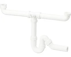 Dubbele Spoelbaksifon Met Hoogtecompensatie