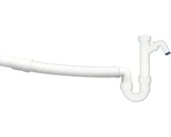 Spoelbaksifon Met Flexibele Vaatwasmachine Aansluiting