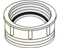 Verloopring Kunststof 1 1/2" BU 1 1/4" BI