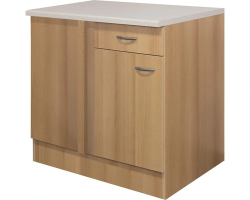 Flex-Well FLEX WELL Hoekonderkast Ischia Nano Beuken 110x60x85 Cm