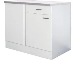 Flex-Well FLEX WELL Hoekonderkast Palmaria Wito Wit 110x60x85 Cm