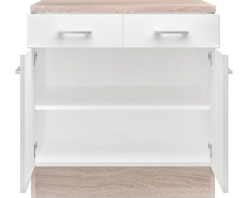 Flex-Well FLEX WELL Onderkast Samoa Wit 80x60x85 Cm - Afbeelding 3