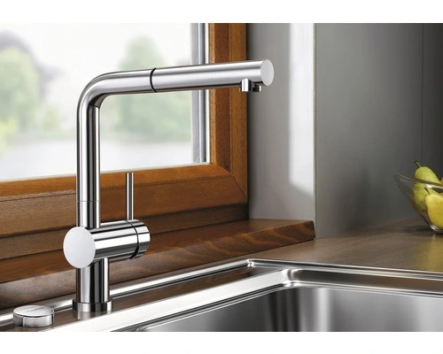 BLANCO Keukenkraan Met Uittrekbare Handdouche Linus-S Chroom - Afbeelding 2