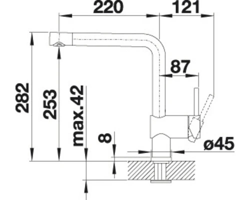 BLANCO Keukenkraan Linus-S Chroom - Afbeelding 5